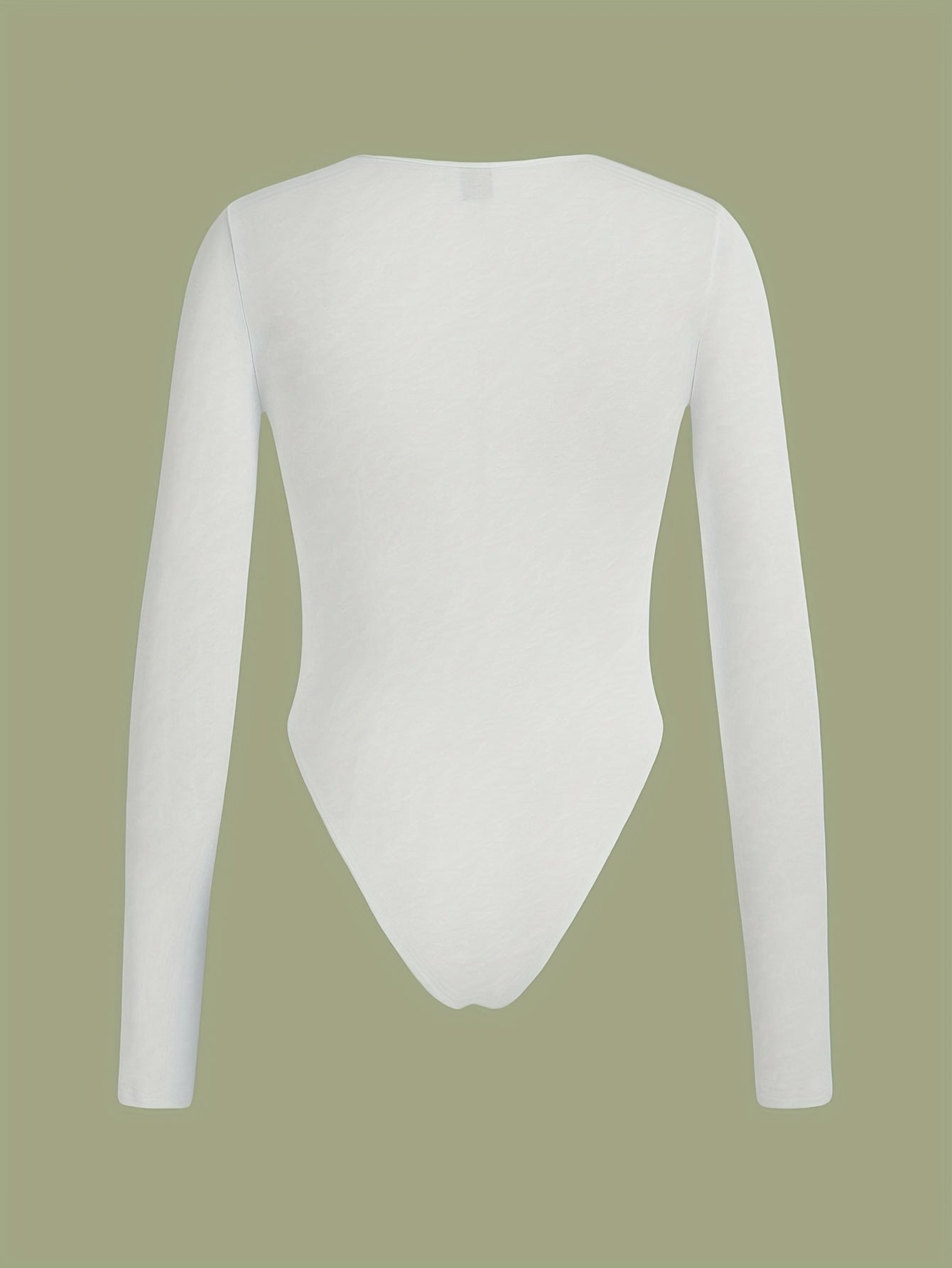 Lot de 3 bodys femme à manches longues, coupe slim, col rond, couleur unie (blanc, noir, gris), confortables et élégants, style décontracté pour toutes saisons