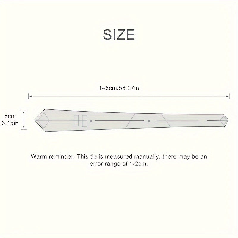 3pcs Cravates Homme – Polyester, Uni, Tissé, Bureau & Occasions Spéciales, Coffret Cadeau