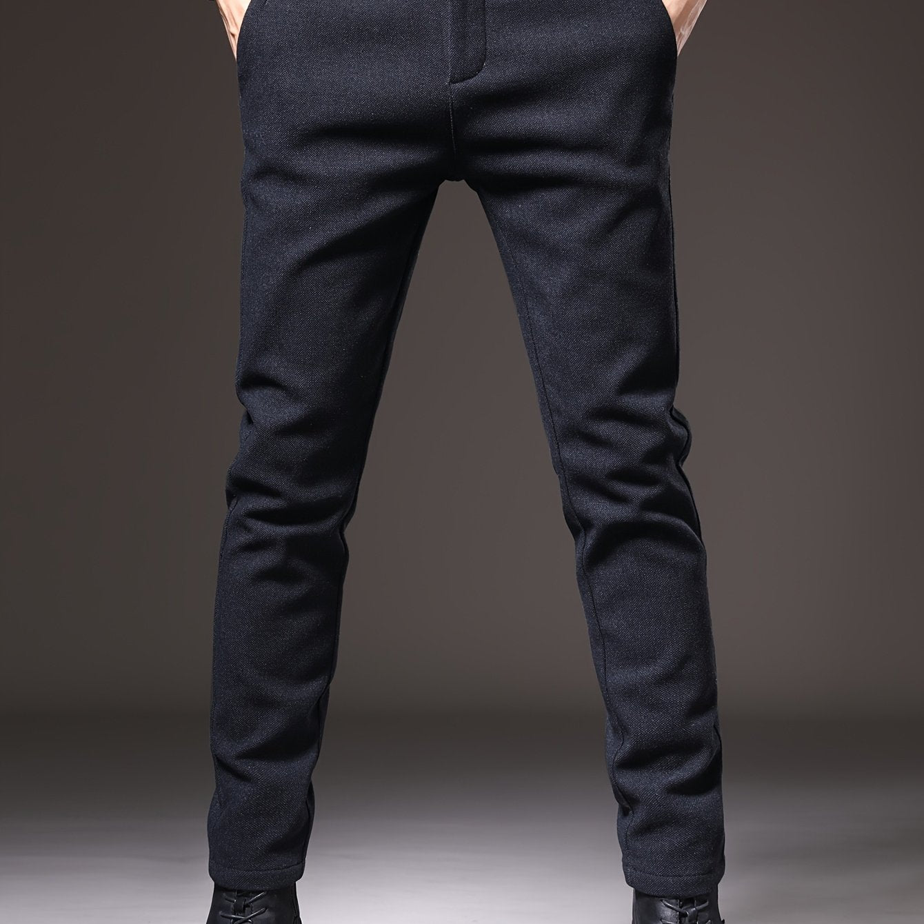 Pantalon Homme Automne 2024 – Coupe Droite, Style Décontracté et Business, Toutes Saisons