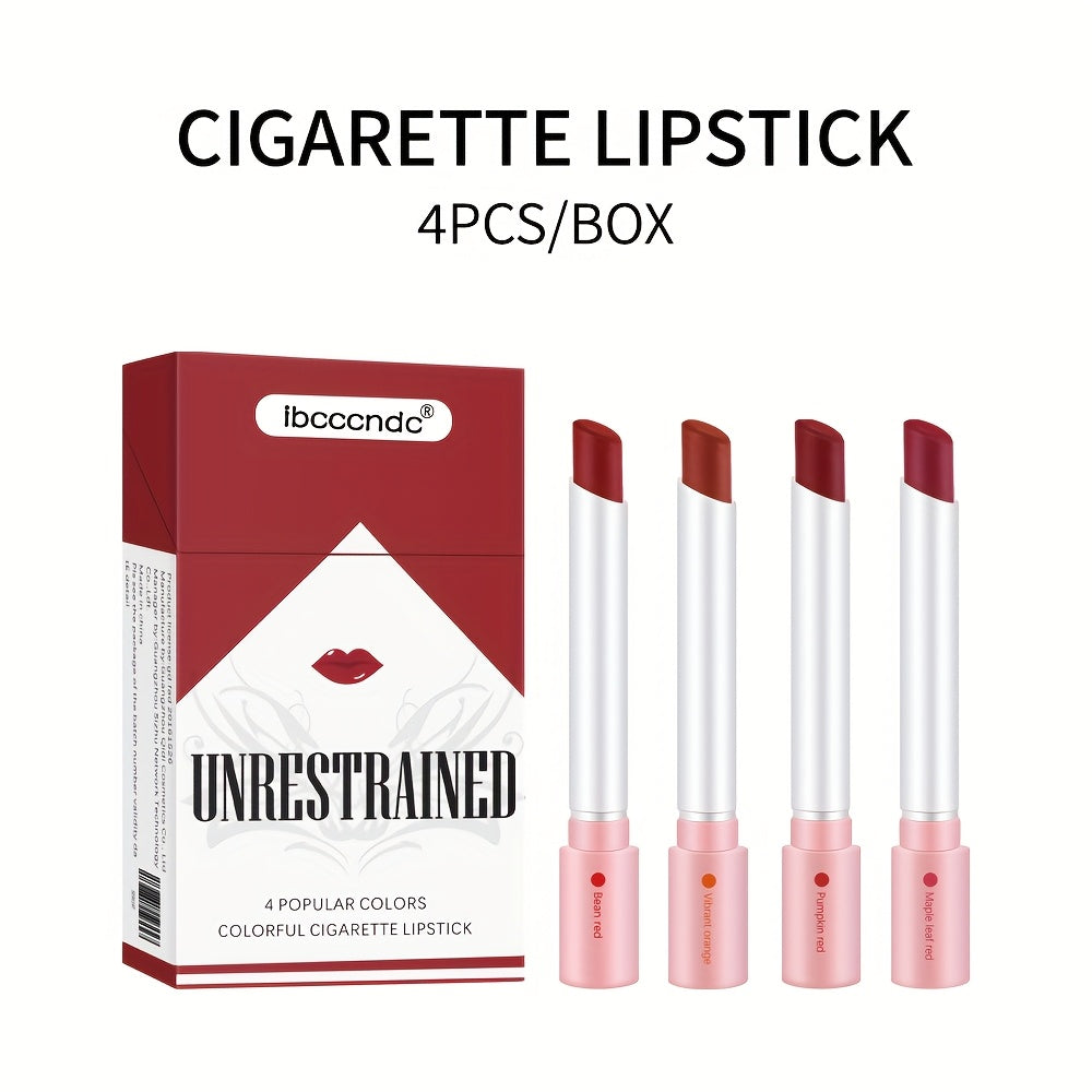 Lakerain's new cigarette box lipstick is easy to apply and won't stick to lip lines. It comes in 4 colors, is waterproof and sweat-proof, and offers a natural lip makeup look