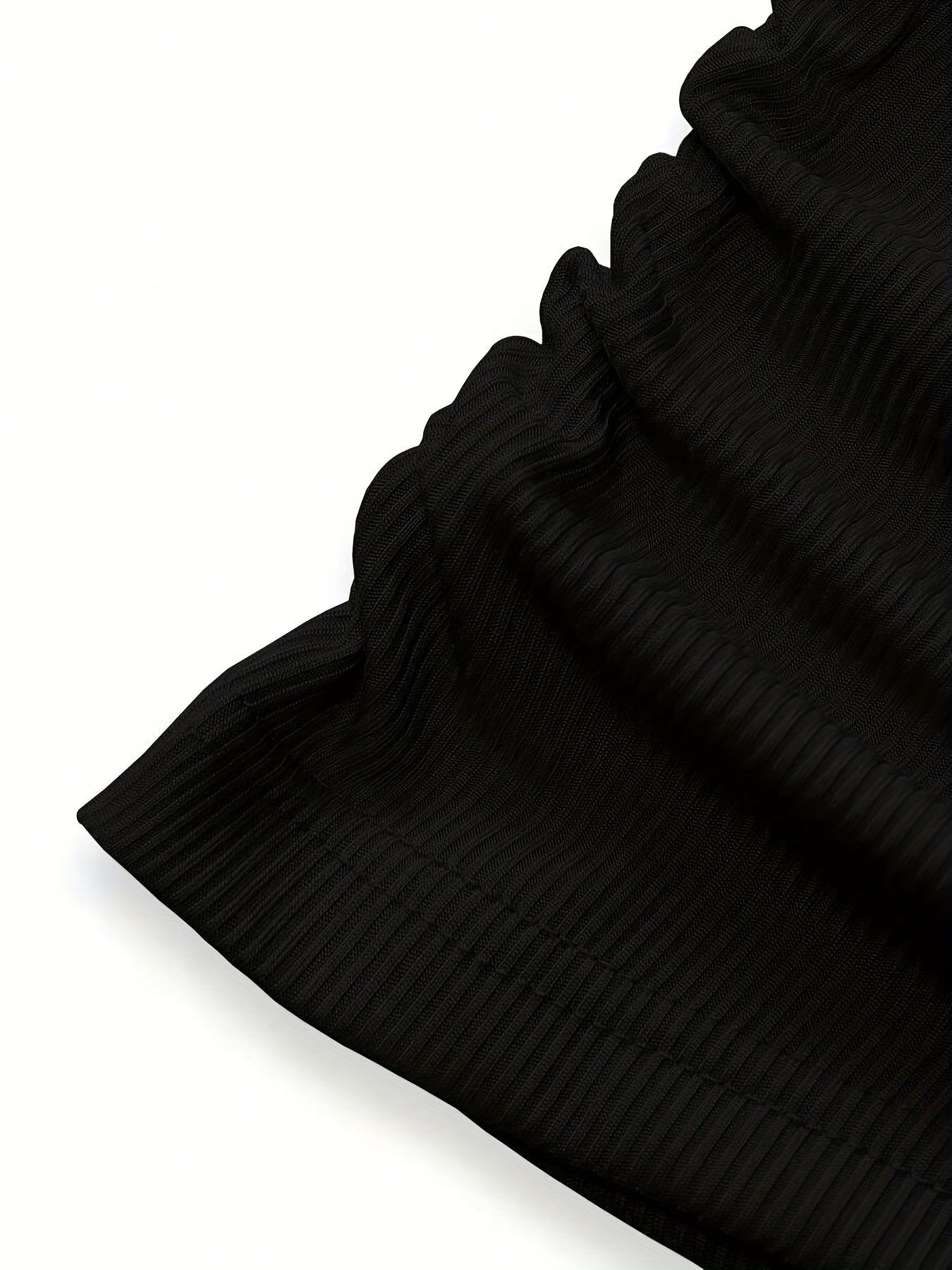 Ensemble 3 t-shirts côtelés col en V manches longues pour femmes – top printemps/automne