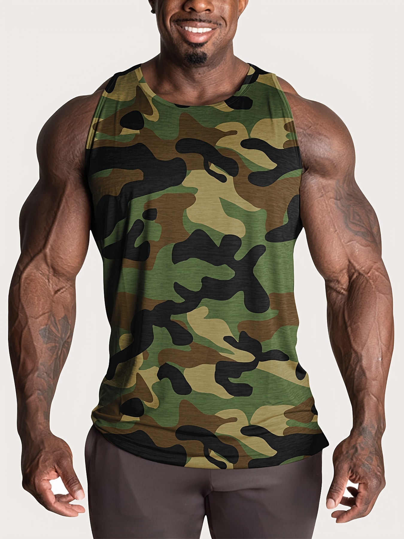 Lot de 4 Débardeurs Homme Grande Taille – Camouflage