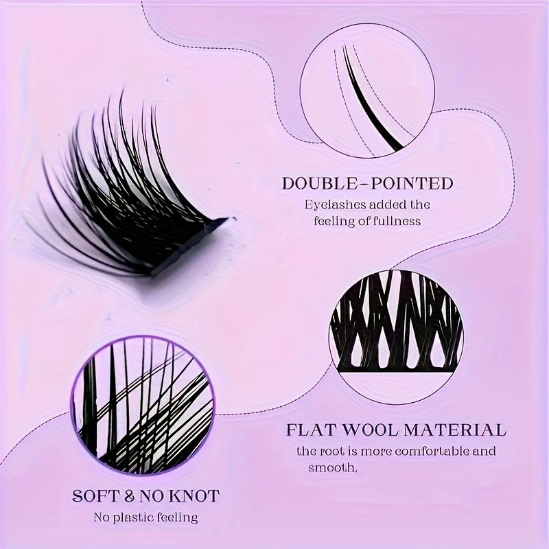 168 Paquets de Cils Faux Mink – D Curl 0,07 mm, Effet Naturel et Volumineux, Longueurs Mélangées 9-16 mm, Extensions de Cils Épaissies Faciles pour Débutants, Cils Naturels