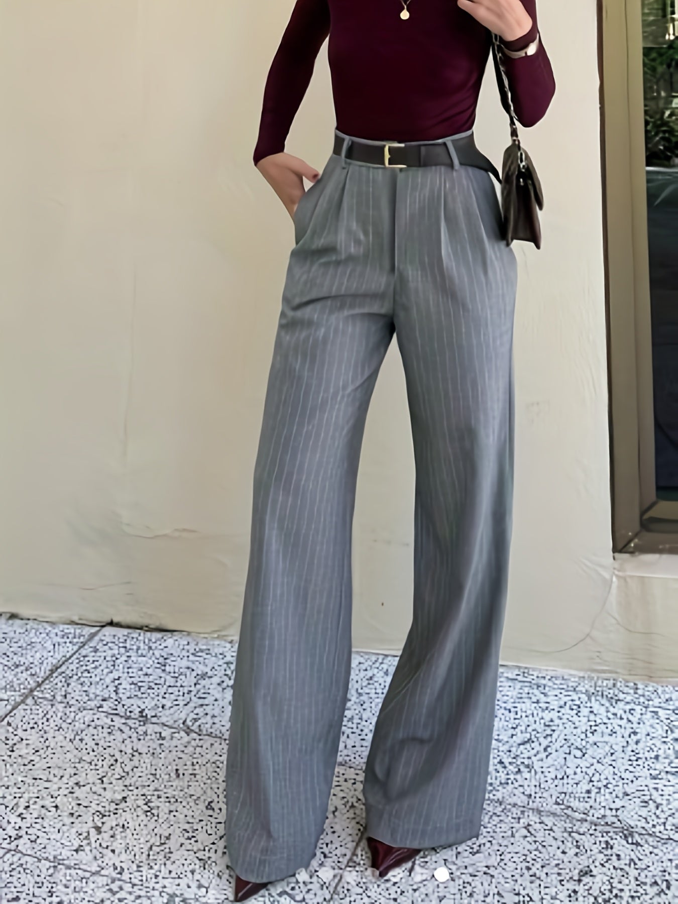 Pantalon Femme Rayé