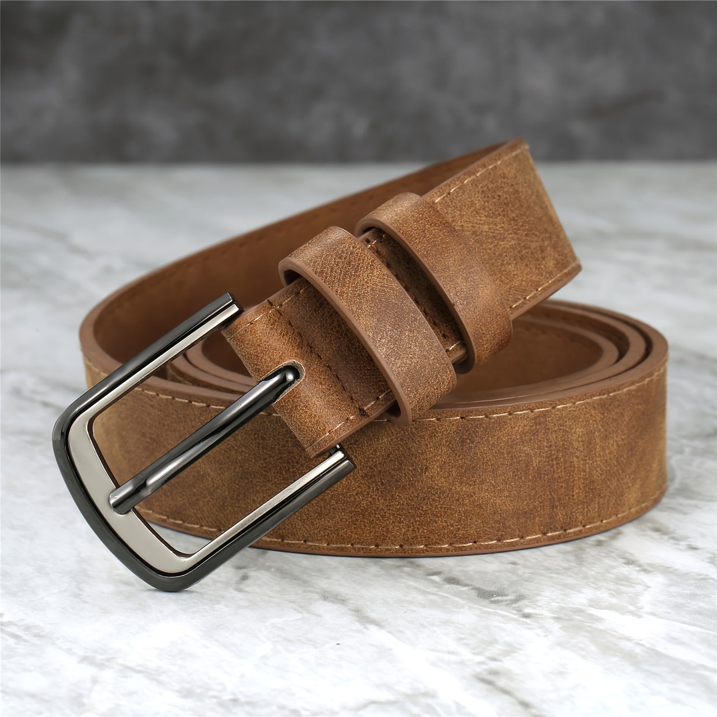 Ceinture Homme Large avec Boucle en Alliage – Pour Jeans et Pantalons, Style Simple et Tendance, Ceinture Sportive Décontractée pour Usage Quotidien