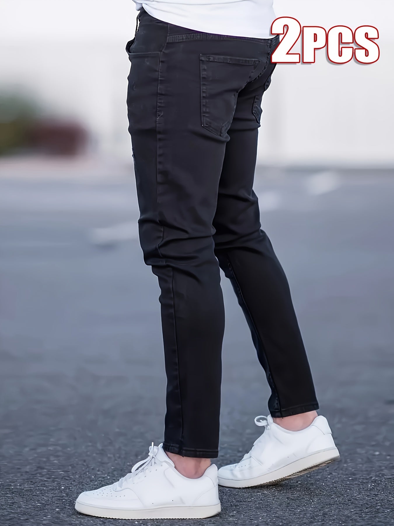 Jean slim élégant pour homme (lot de 2)