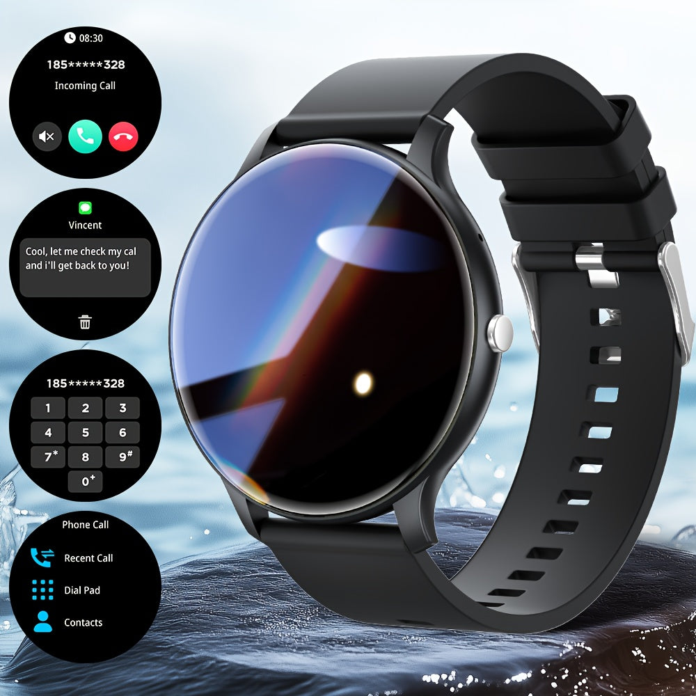 HD Smartwatch - 3.71cm Touch Screen,, AI Voice Control, 100+ Workout Modes, Music & Camera Remote, for iPhone & for Android, Ultra Thin Smart Watch, Sports Companion, Activity Tracking, Stylish Tech, Sleek Design, Hi