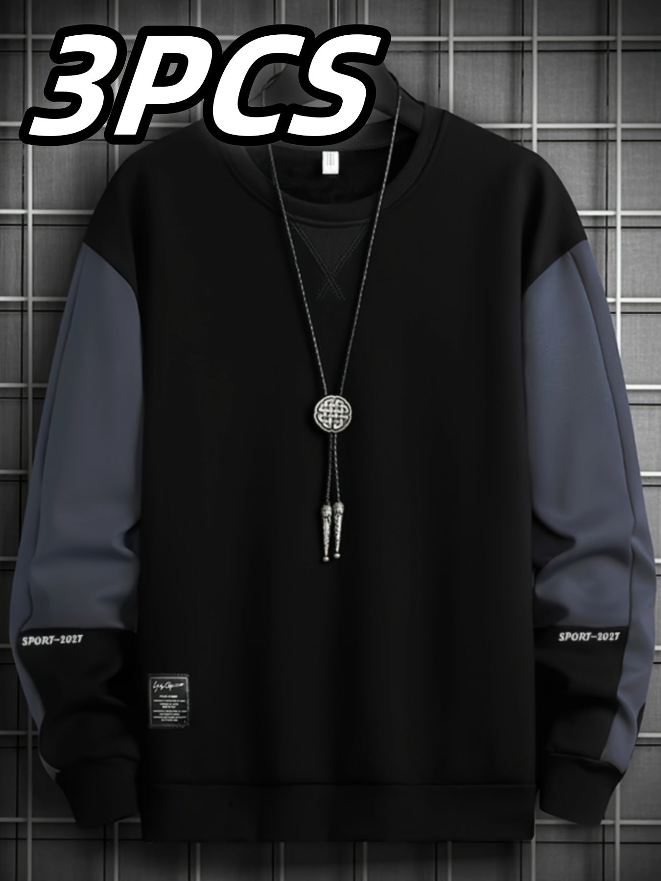 Lot de 3 Hoodies Homme – Manches Longues Décontractés