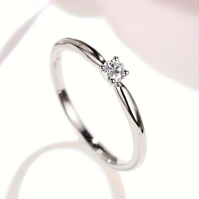 Women Fashion Cute Small Synthetic Zirconia Rings Wedding EngaSynthetic Gemstoneent Party Ring Jewelry