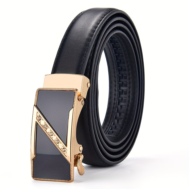 Ceintures pour femmes – Boucle automatique, design polyvalent sans trous, pour jeans et tenues décontractées, options rouge et noir, ceinture décontractée, design de boucle stylée, boucle dorée