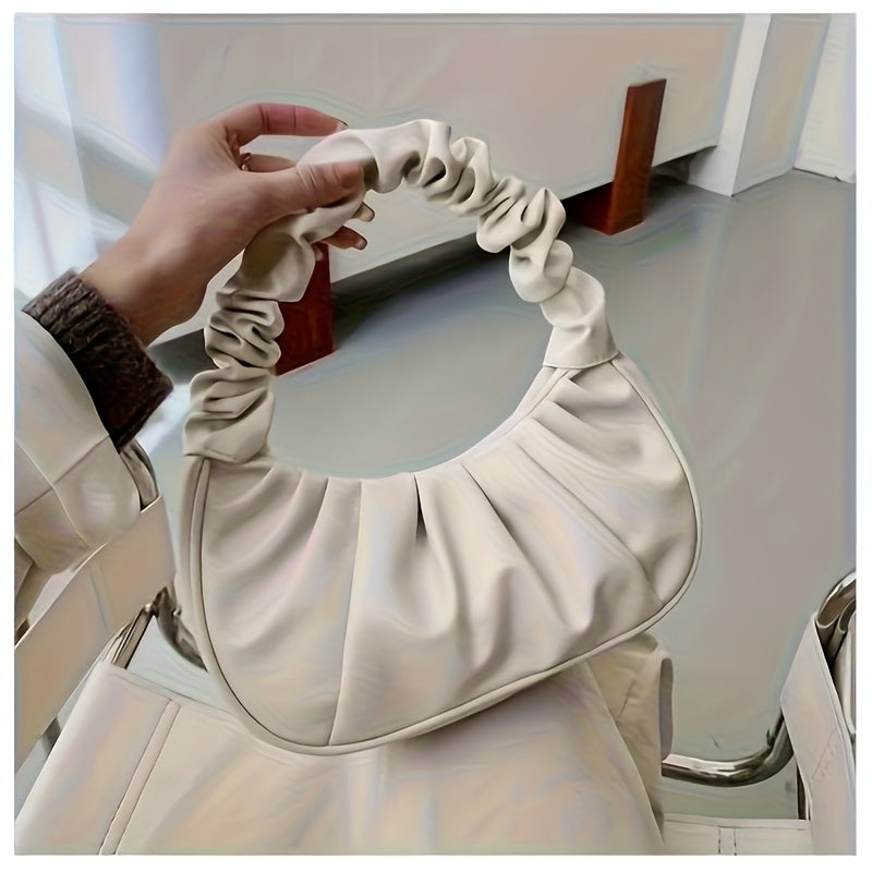 Sac à Main Femme Tendance – Petit Sac Épaule Plissé Style Nuage, Élégant et Pratique pour le Quotidien ou les Sorties
