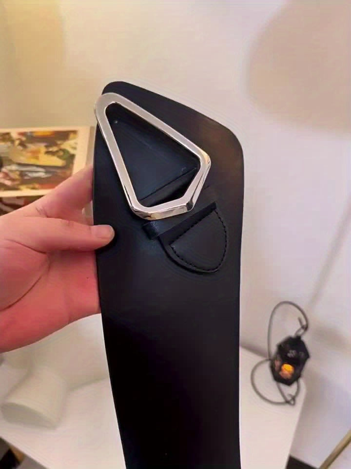 Ceinture large pour femmes – Ceinture taille-triangle élégante et minimaliste, ceinture synthétique pour robes, manteaux et costumes, tenues formelles et décontractées, mariages, fêtes, usage quotidien