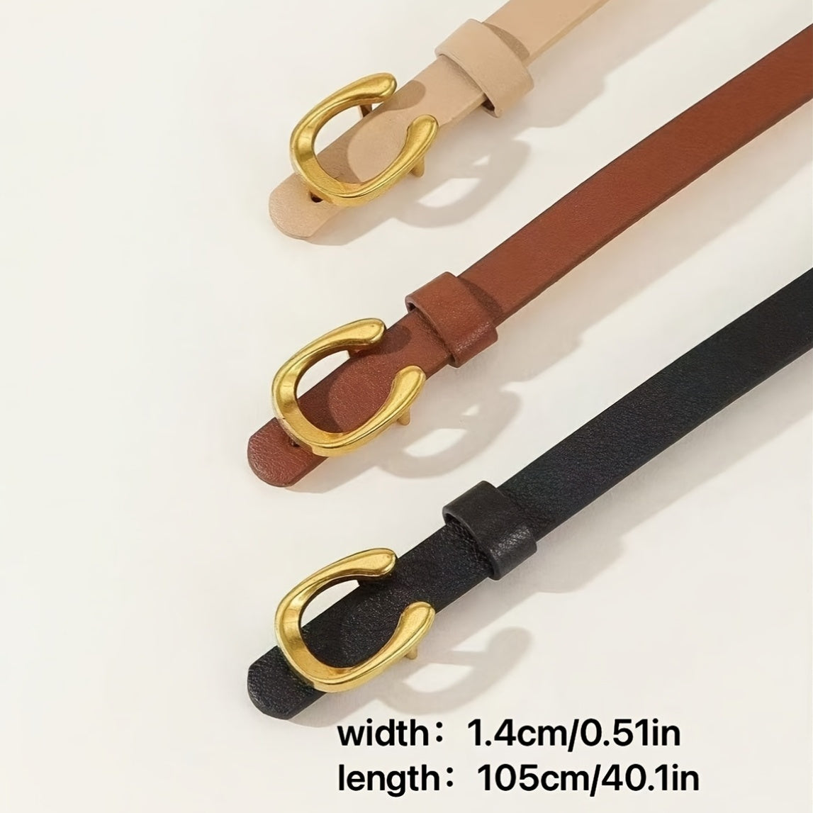 Lot de 3 ceintures pour femmes – Boucles en alliage, style polyvalent toutes saisons pour jeans, robes, pulls et plus, mode décontractée à festive, tenues de mariage et fêtes, ceinture élégante, ensemble de ceintures durable