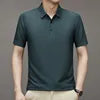 Men's Golf Sports Short Sleeve Sports Casual T-shirt Solid Simple Lapel Polo Shirt Summer Businessd Top Men's Polo Shirt