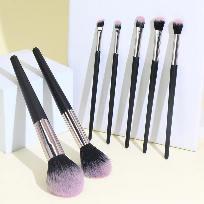 Set 7 Pinceaux Maquillage – Fond de Teint, Poudre & Yeux