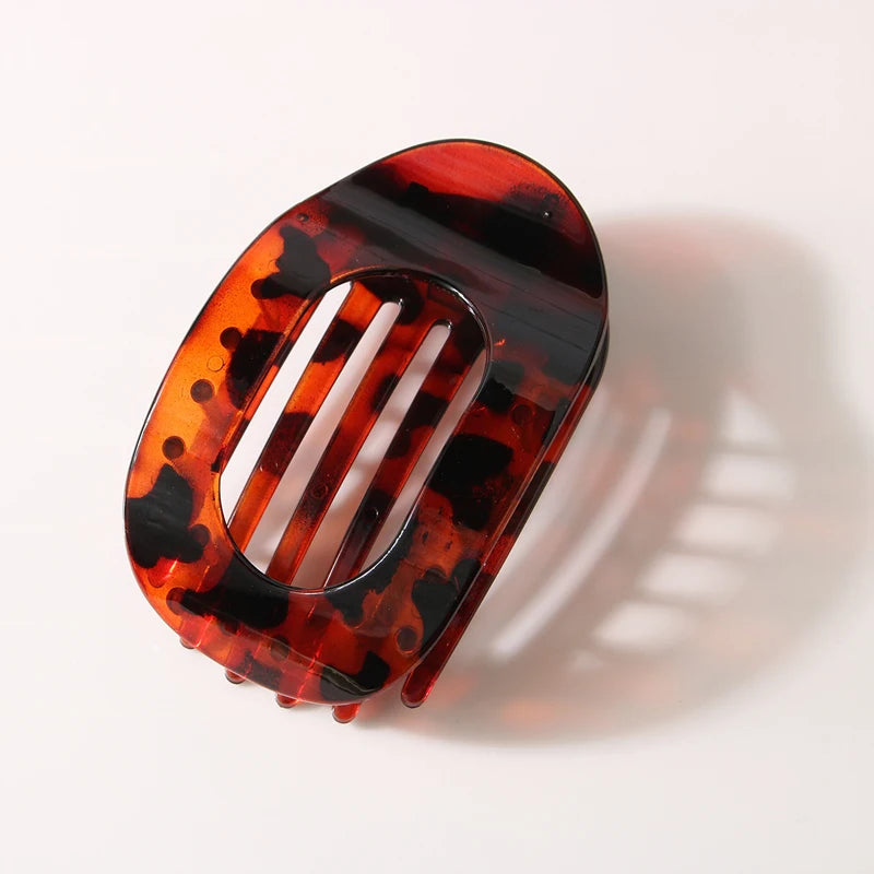 « Pince Cheveux Femme – Léopard, Grande & Plate »