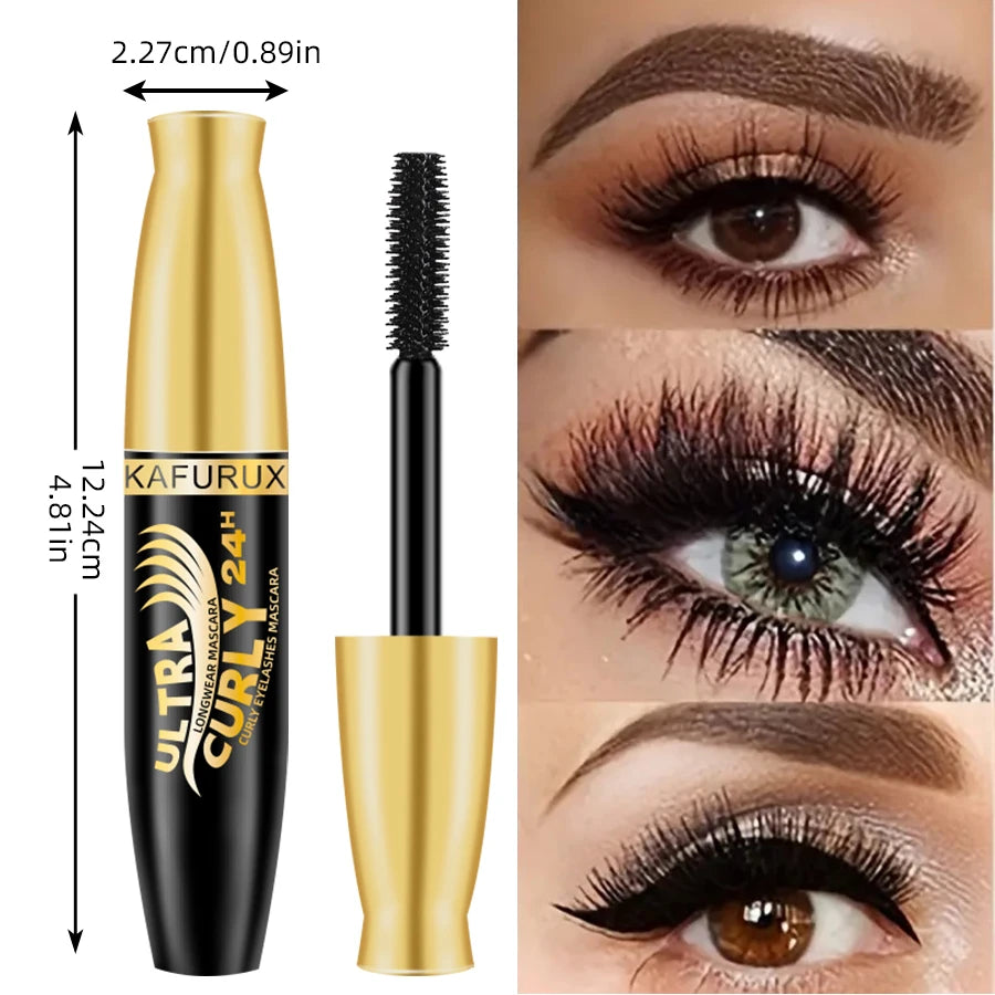 **« Mascara allongeant noir – Longue tenue avec brosse pour extensions de cils »**