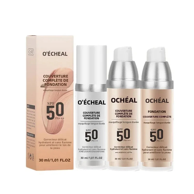 Fond de Teint Changeant de Couleur – Correcteur, Longue Tenue, Hydratant, Nourrissant, Contrôle du Sébum, Base de Maquillage pour le Visage