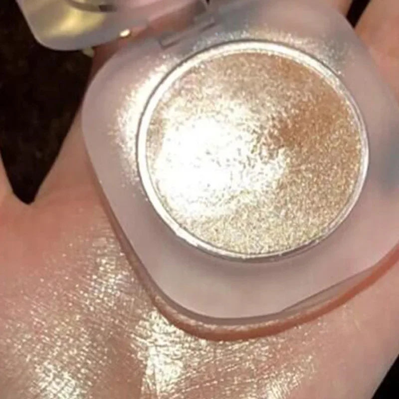 Palette de Fards à Paupières Moonlight 4 Couleurs — Highlighter, Bronzer pour le Visage, Contour, Poudre Scintillante