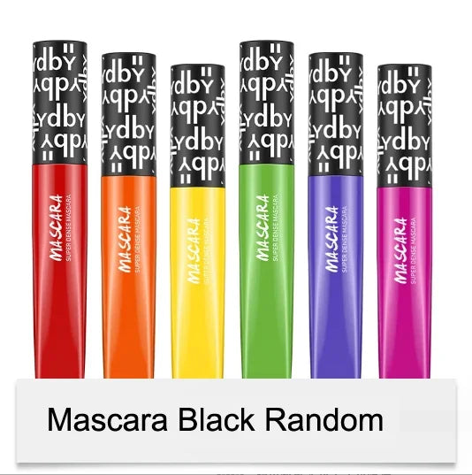 Mascara 3D fibres noir longue tenue waterproof volume et recourbant extensions cils liquide maquillage yeux