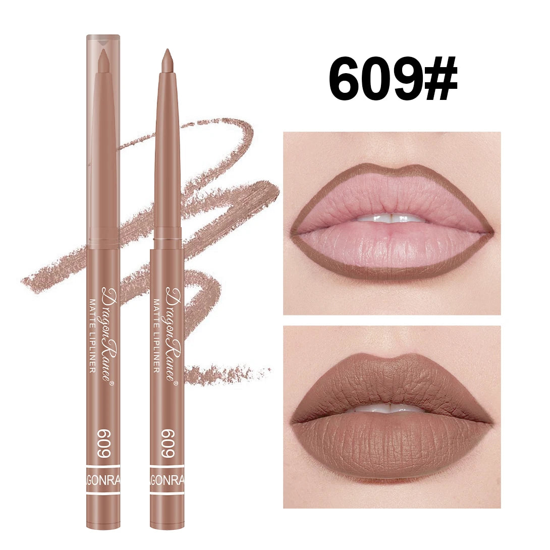Crayon à Lèvres Nude Mat – Contour Naturel, Débutant-Friendly, Waterproof, Maquillage Délicat des Lèvres