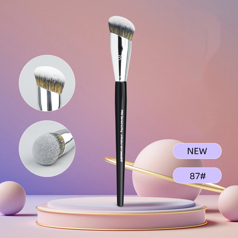 Pinceau de fond de teint professionnel tête de balai fond de teint liquide ombre correcteur pinceaux femmes visage Base maquillage outils de beauté