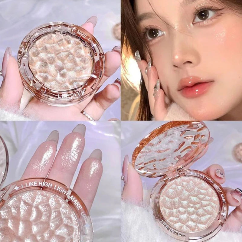 Blush poudre – Poudre perlée à haute brillance, fine et scintillante – Maquillage illuminant, sans chute