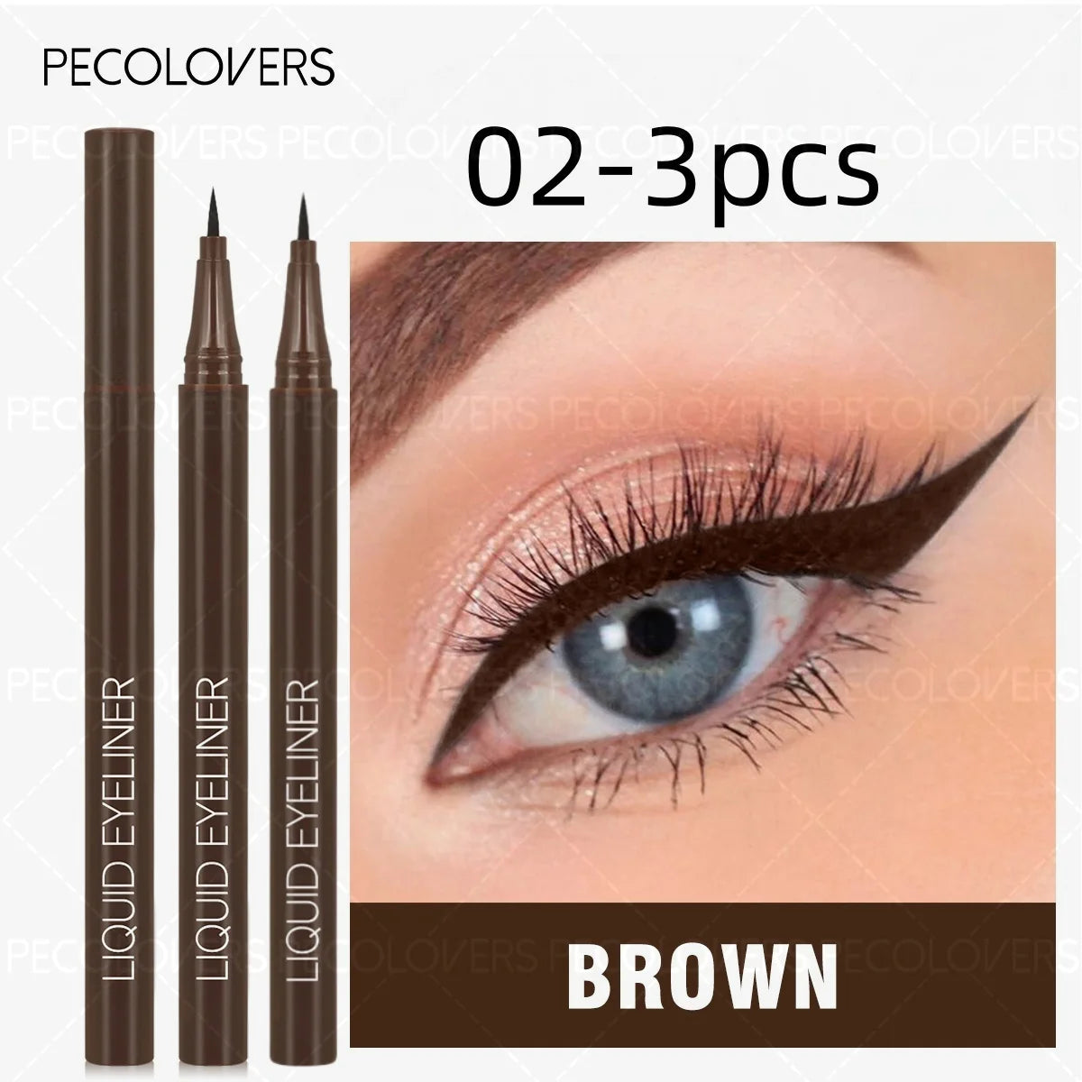 3 pcs Eyeliner Liquide Noir – Étanche, Séchage Rapide, Crayon Yeux, Maquillage pour Femmes, Cosmétiques