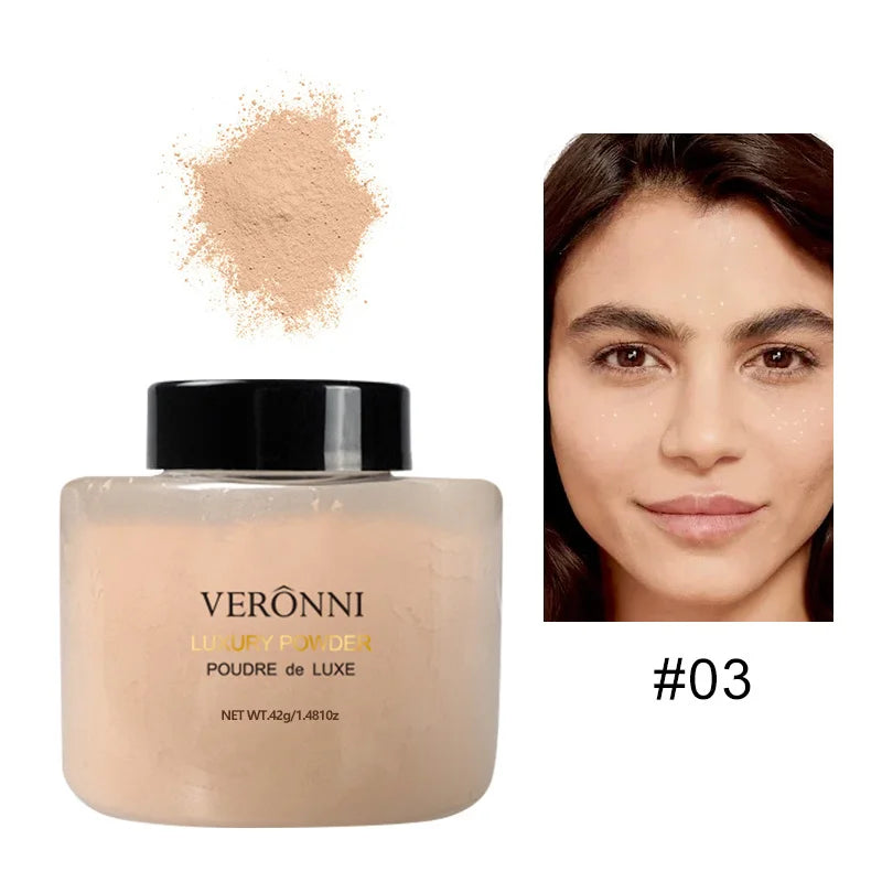 Poudre Libre Banane Réduit Pores et Rides Effet Mat Longue Tenue Maquillage Naturel