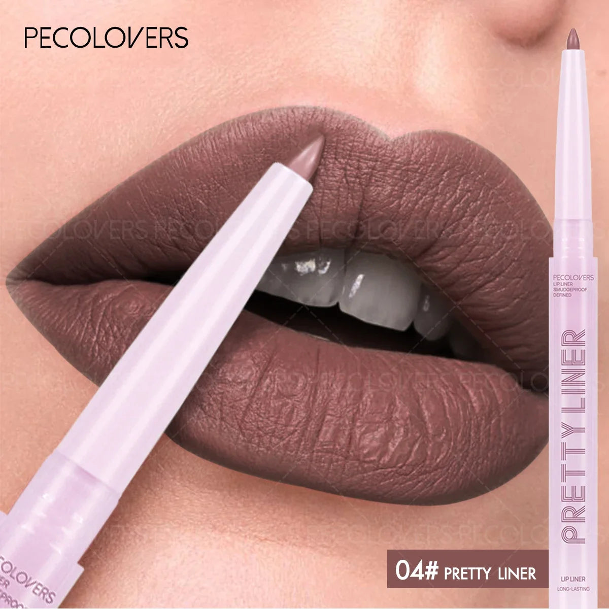 1 Pièce Crayon à Lèvres Nude – Texture Mat, Anti-Transfert, Pratique pour Voyage, Maquillage Quotidien