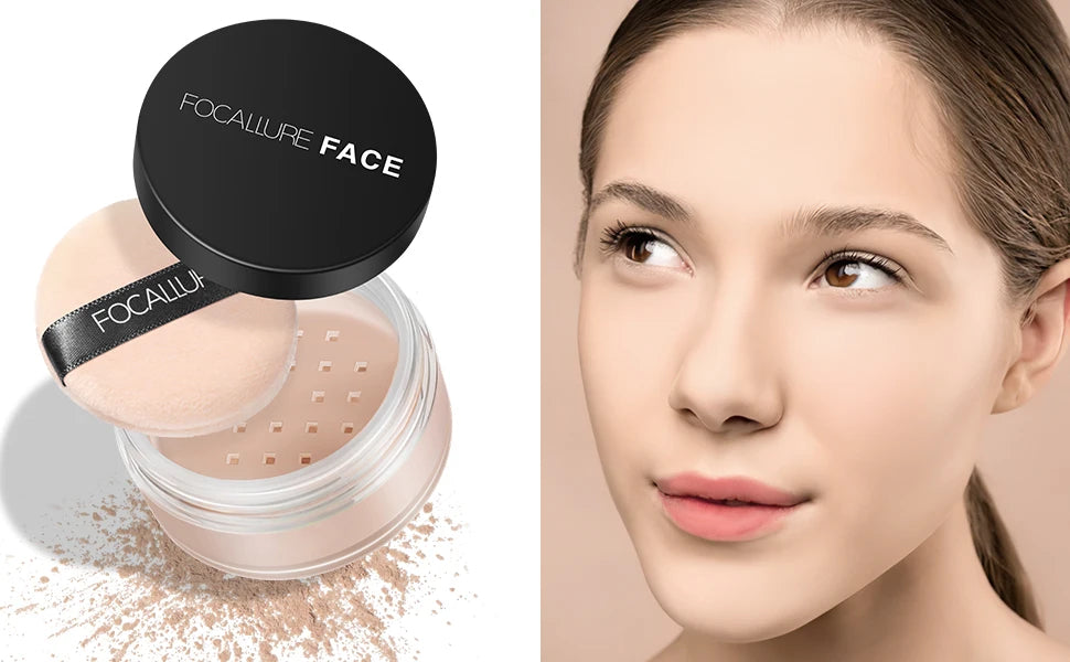 Poudre libre pour le visage, 3 couleurs, ultra-légère, finition parfaite, waterproof, poudre fixante translucide, cosmétique