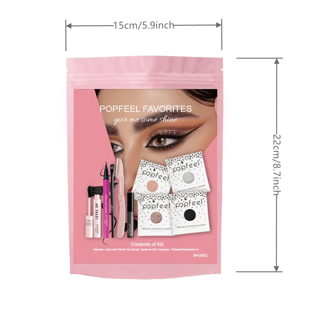 **« Palette fard à paupières – Couleur unique, pailleté, avec pinceaux et accessoires »**