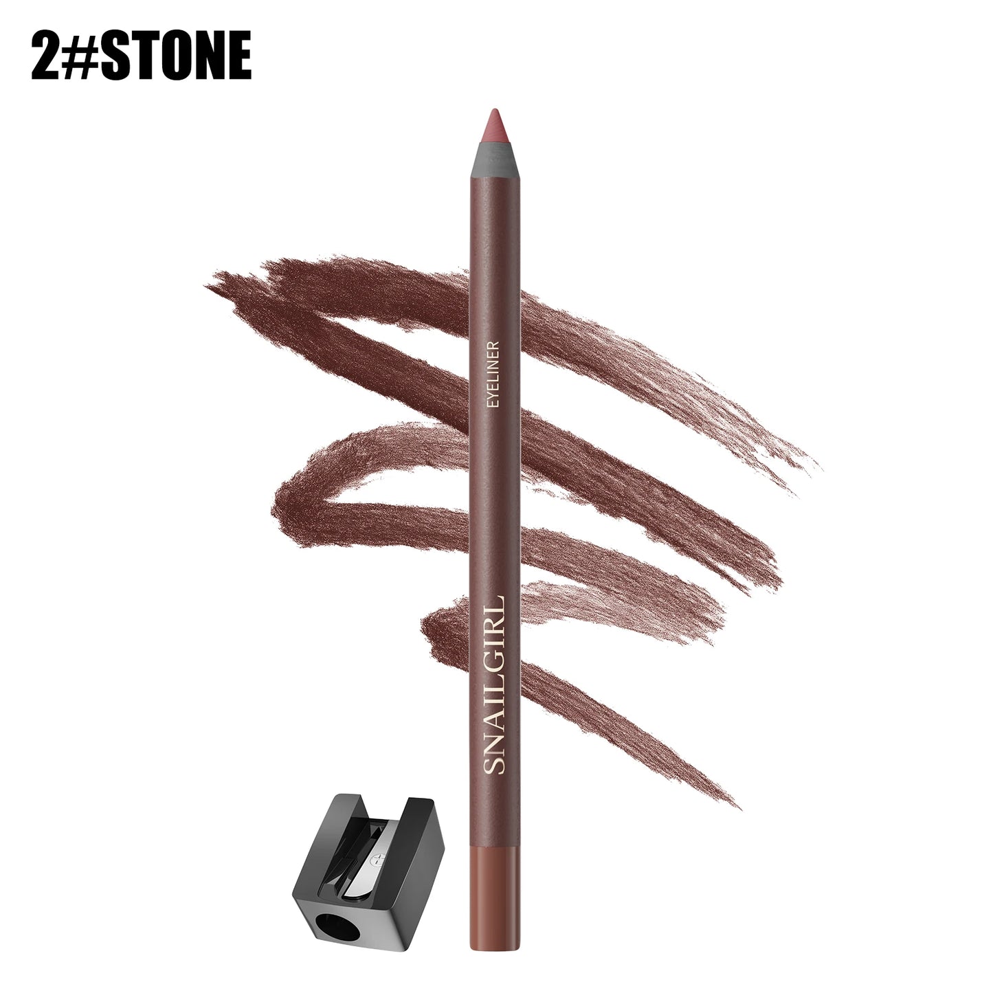 Crayon eyeliner, résistant à l'eau et à la transpiration, longue tenue et sans bavure, avec recharge dure.