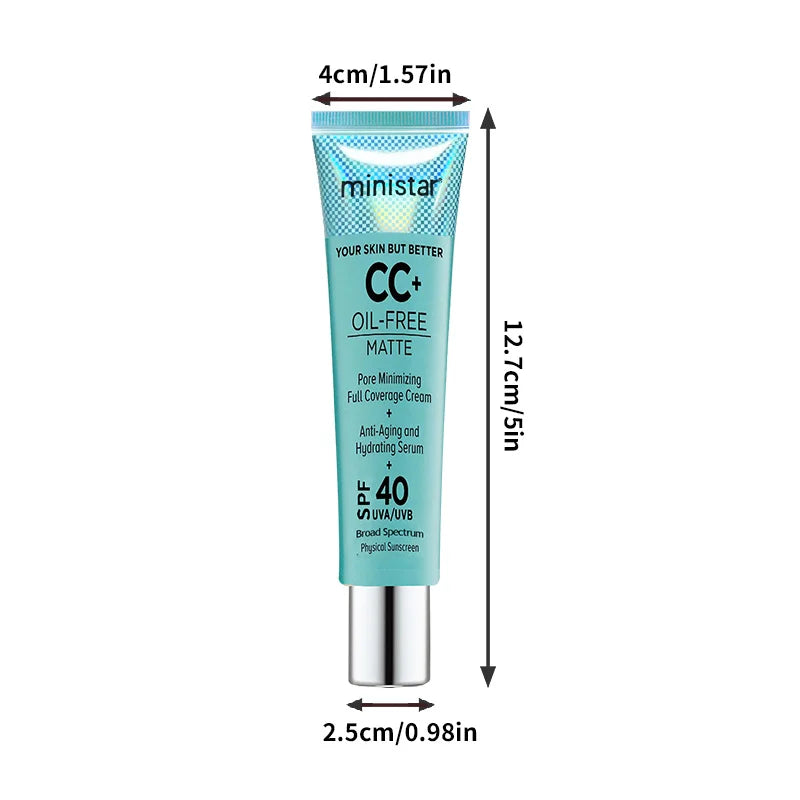 CC Cream – Fond de teint hydratant, correcteur, éclaircissant, contrôle du sébum et waterproof