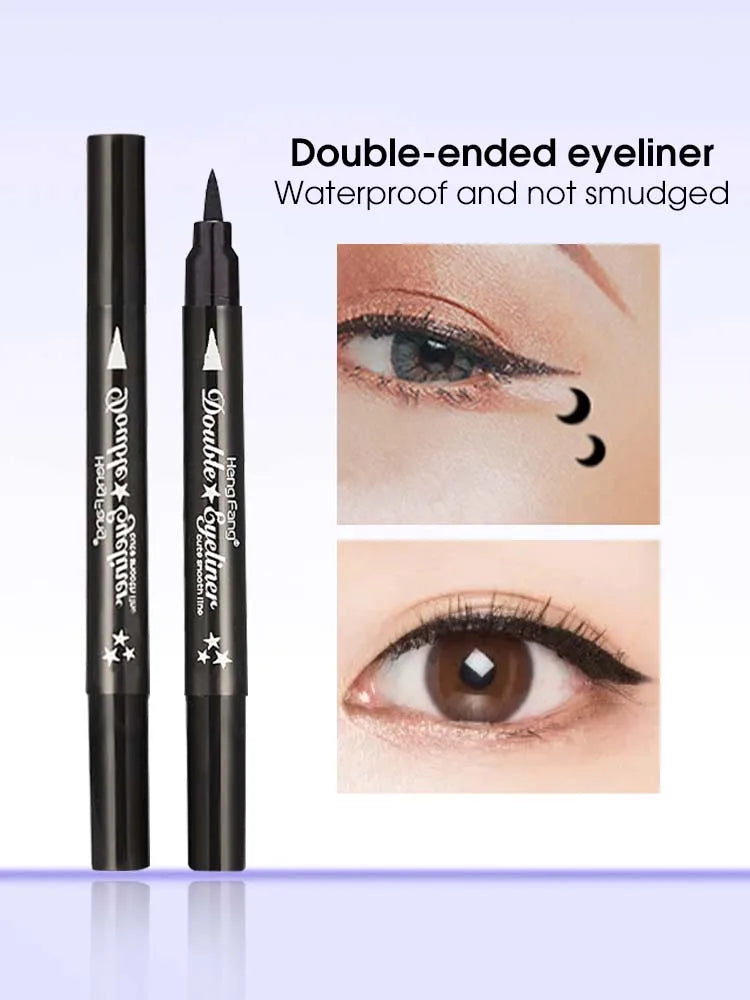 Joint d'eye-liner Double tête, imperméable, maquillage pour les yeux, stylo étoile, embellissement de maquillage, eyeliner, joint de tatouage liquide