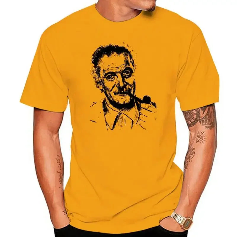2025 nouveau modèle Serge Gainsbourg Aznavour Jacques Brel France imprimé t-shirt hommes court eeve vêtements t-shirt Georges Brassens t-shir