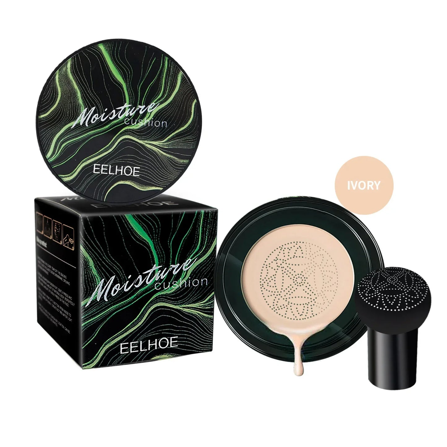 Magic Foundation CC Cream Coussin Air Tête de Champignon – Correcteur, Hydratant, Waterproof, Base de Maquillage pour le Visage