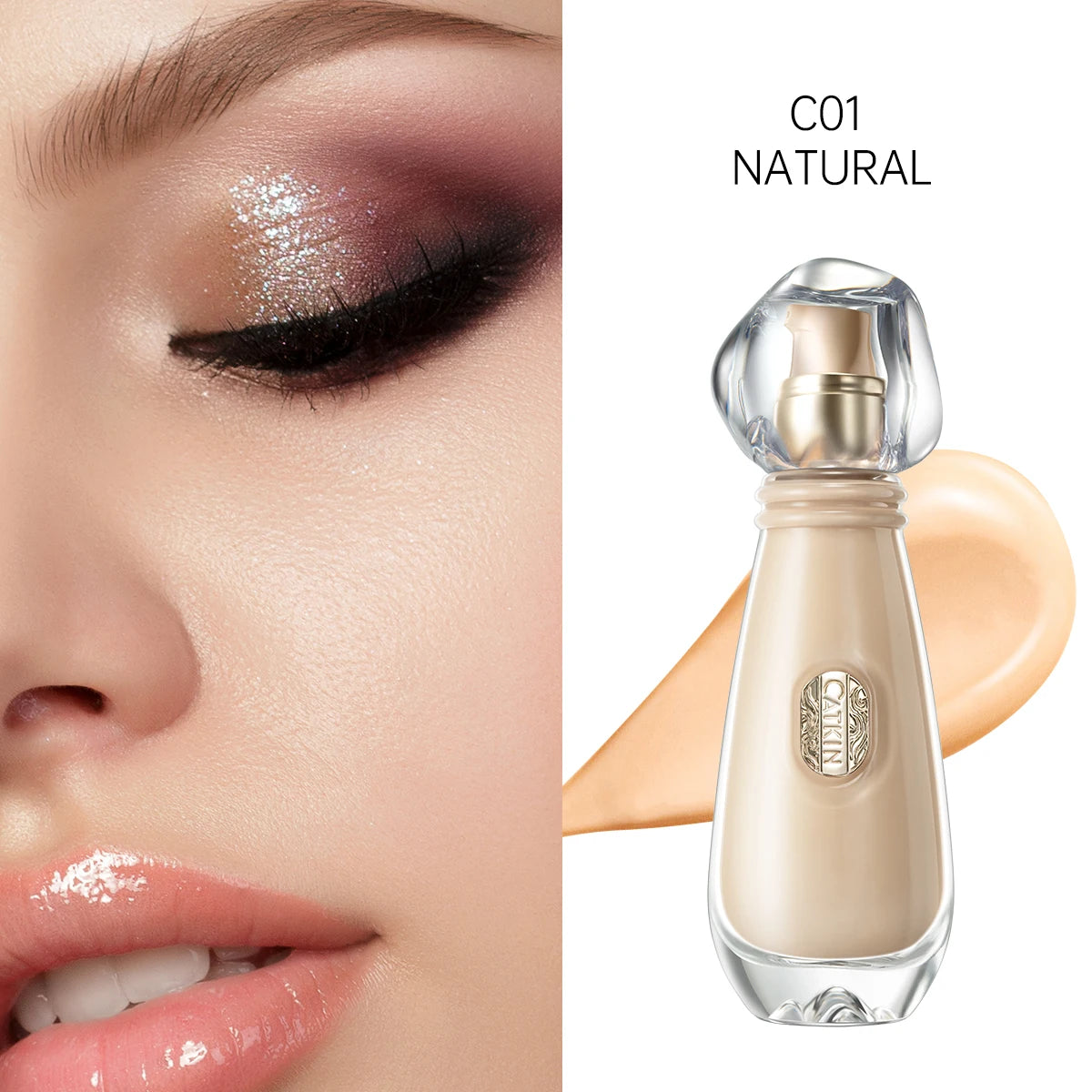 Fond de teint liquide – Fini léger et lisse, naturel et parfait, longue tenue