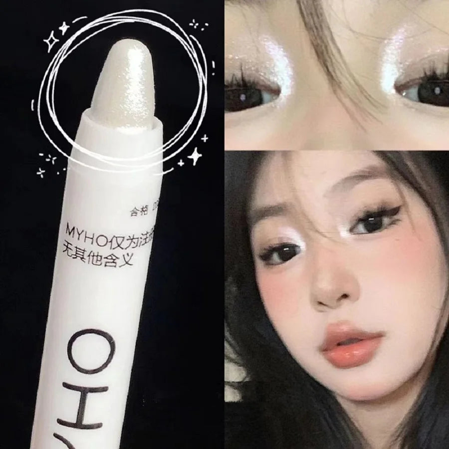 Crayon Illuminateur Yeux – Effet "Lying Silkworm", Fard Monochrome Ultra Brillant