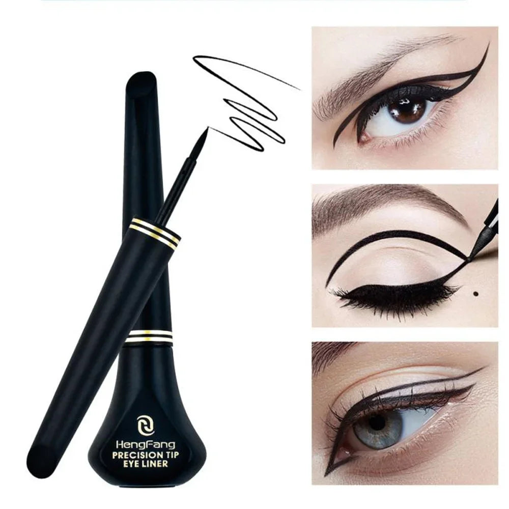 Eyeliner Liquide Noir — naturel et lisse, longue tenue, waterproof, séchage rapide, anti-bavures, maquillage des yeux durable