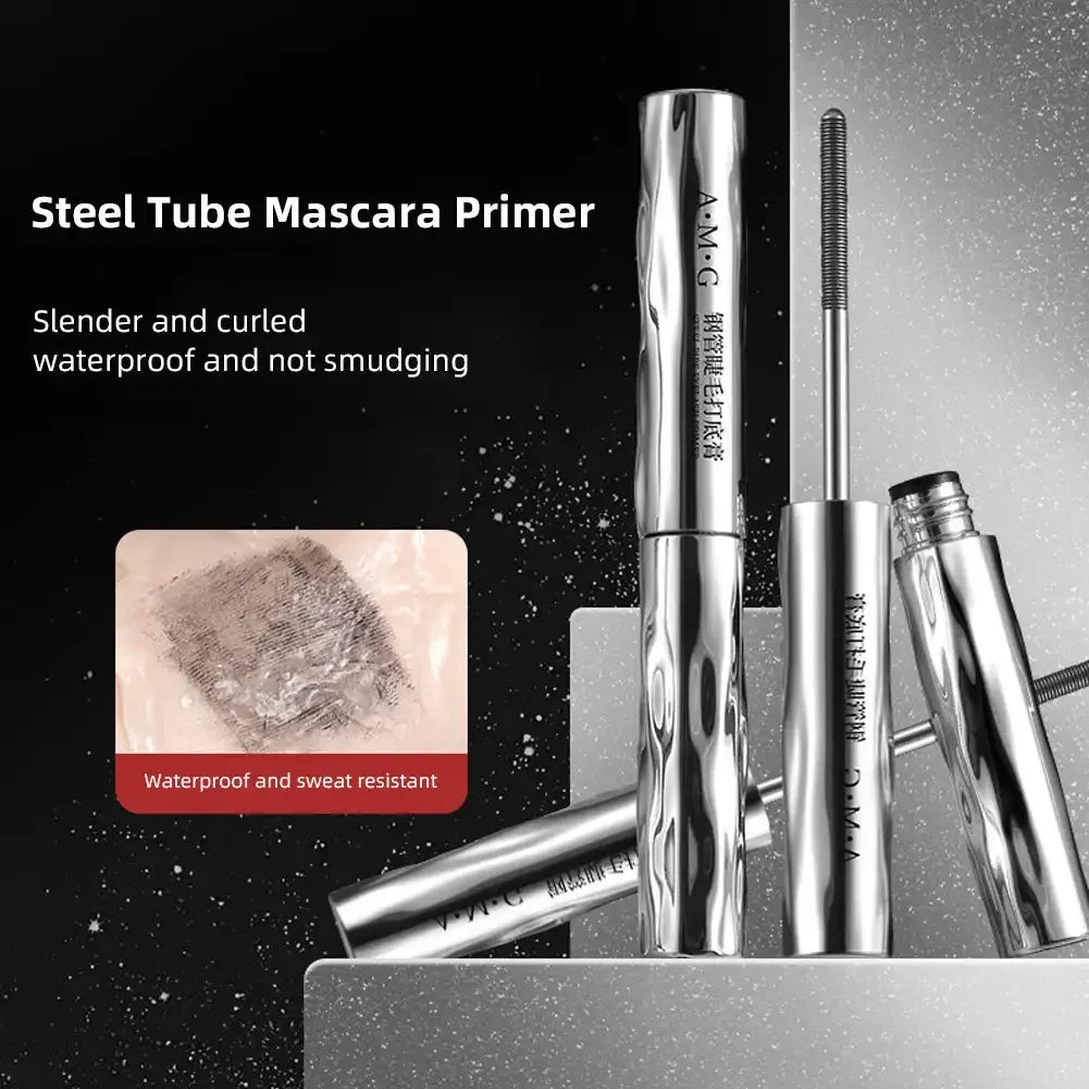 Mascara métal tube fibres de soie noir waterproof cils longs recourbés extensions anti-agglomération