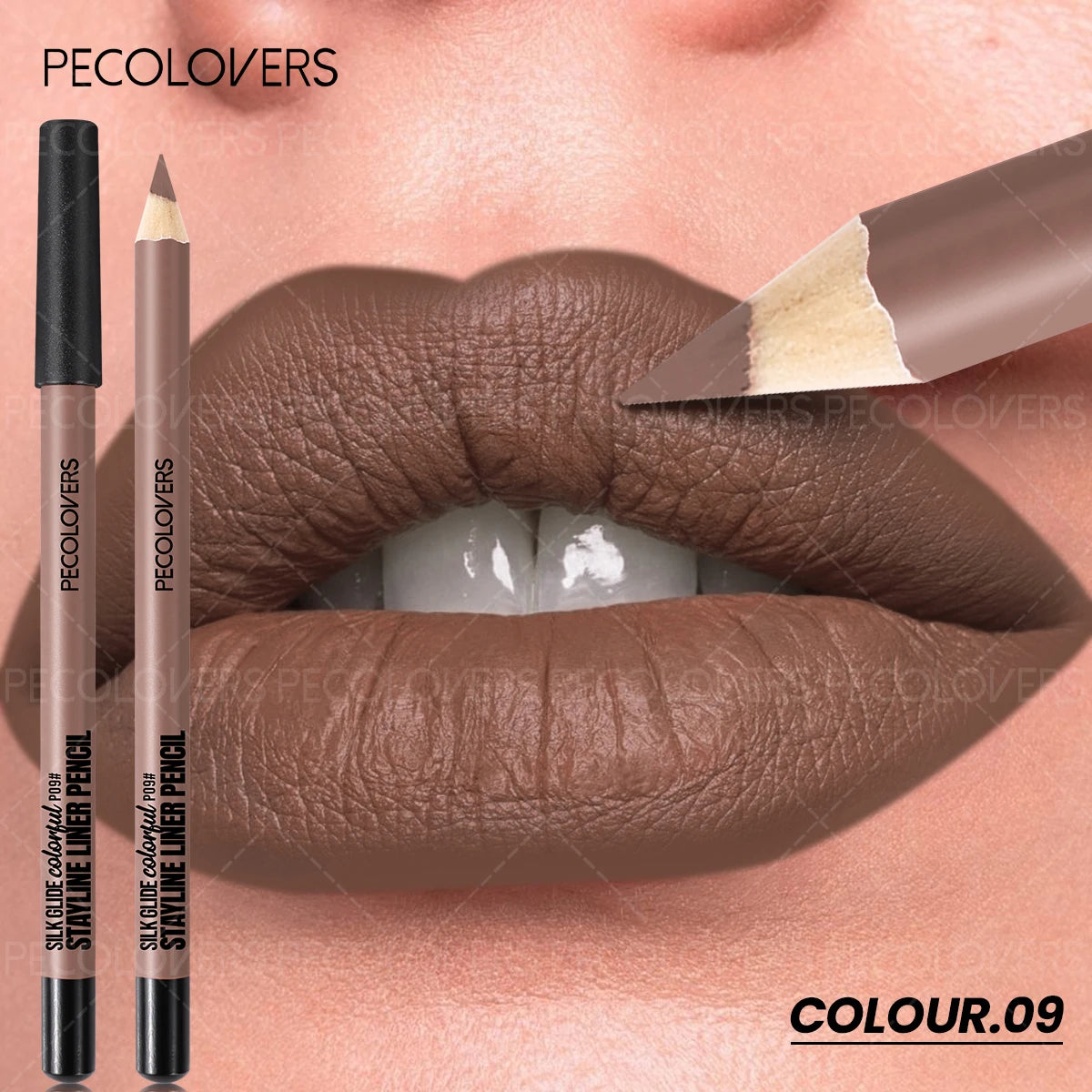 1 Pièce Crayon à Lèvres Mat – Glisse Facile, Longue Tenue, Couleurs Variées, Idéal Halloween et Noël