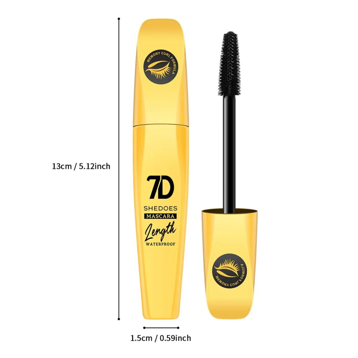 Mascara 7D noir soyeux longue tenue recourbant waterproof 1, 2 ou 3 pièces