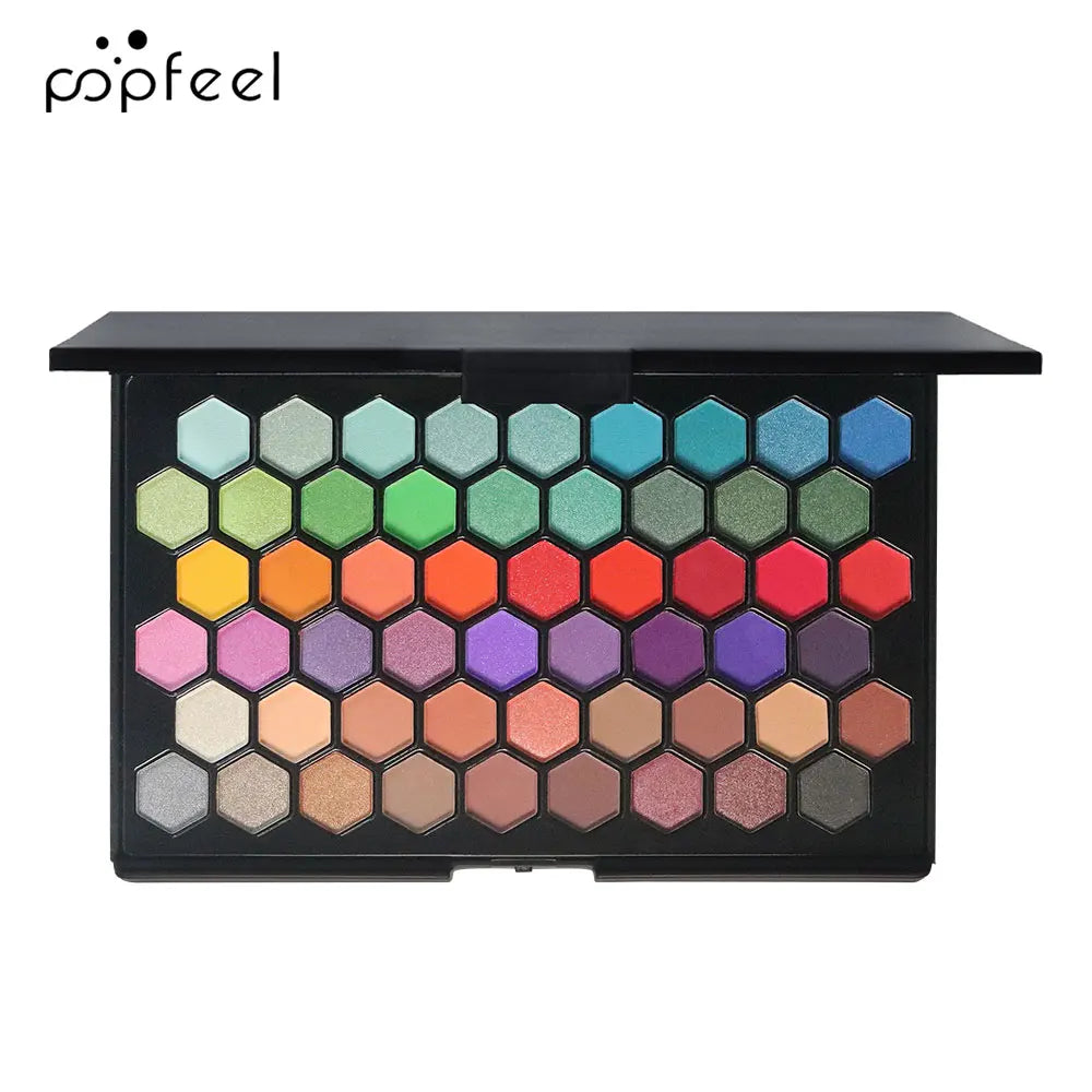 **« Palette fards à paupières 54 couleurs – Tons naturels et nuances vives »**