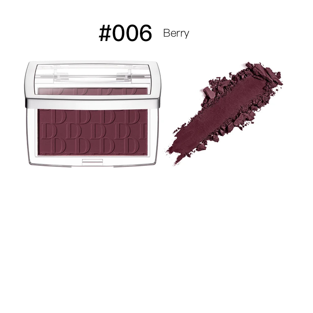 Palette de Blush Mat Embossé — Teinte Rosée, Poudre Blush Visage, Haute Pigmentation, Rose Corail pour Joues, Texture Lisse, Cosmétiques