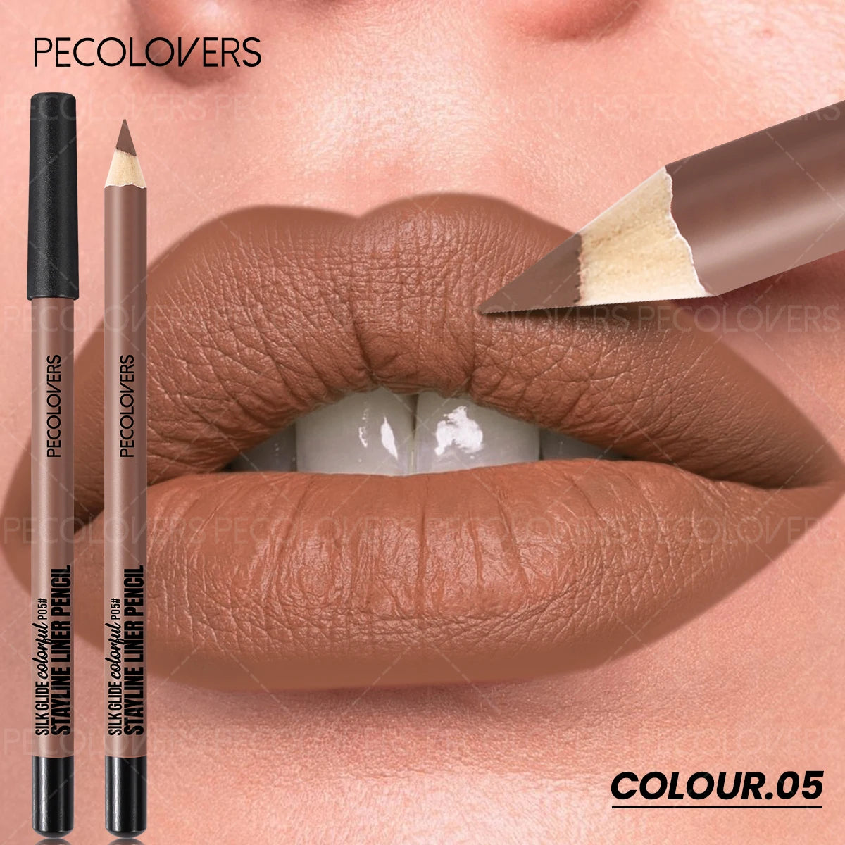 1 Pièce Crayon à Lèvres Mat – Glisse Facile, Longue Tenue, Plusieurs Couleurs, Idéal pour Usage Quotidien