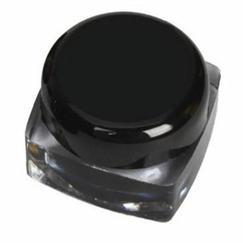 Crème Eyeliner Noir – Gel Étanche, Longue Tenue, Cosmétiques Beauté, Maquillage des Yeux, Ensemble avec Pinceau