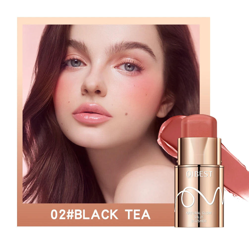 Nouveau blush visage – Rouge à lèvres mat, waterproof et longue tenue – 3 en 1 : lèvres, joues et ombre à paupières, stick de maquillage multifonctionnel