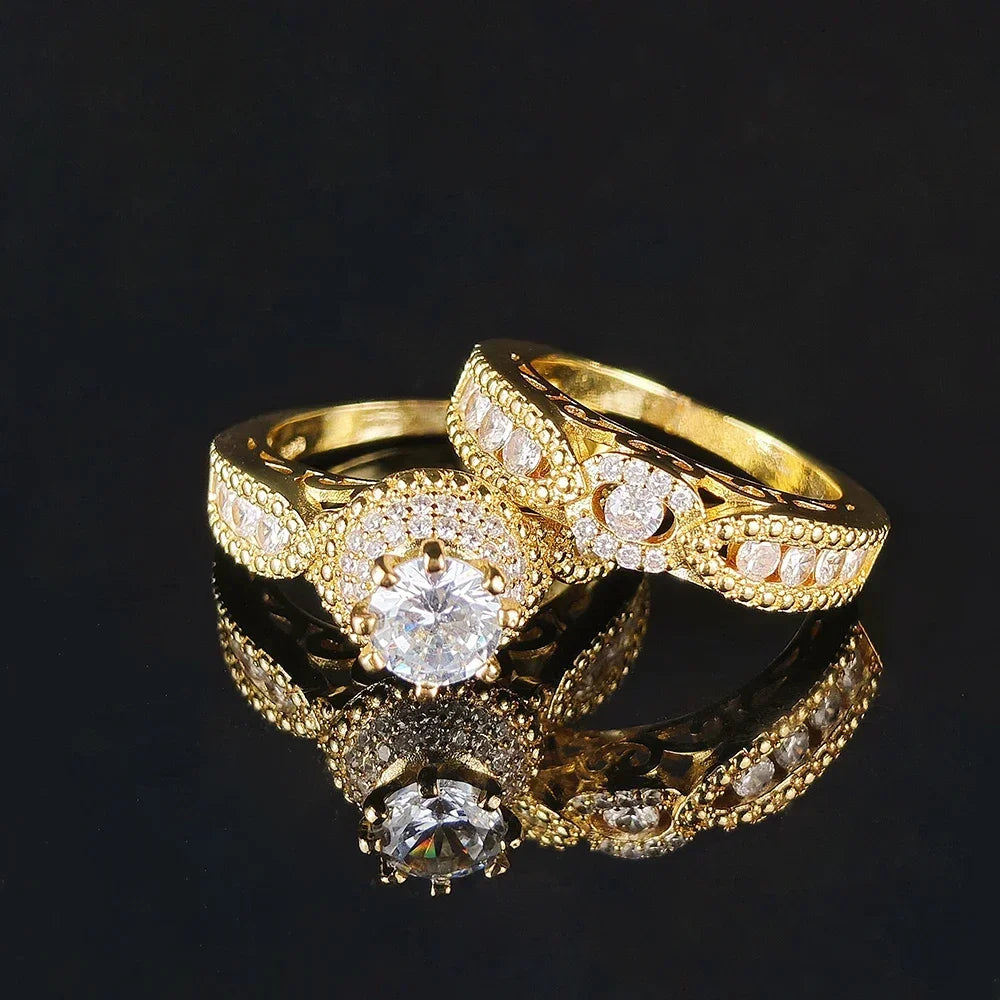 Moonso-Ensemble de matiques de mariage Halo or et argent pour femmes, cadeau de luxe pour les travailleurs, document de mariée, livraison directe, R5080