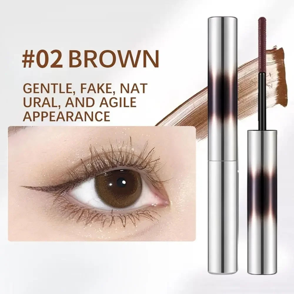 Base cils mini tube acier noir naturel 3D fibres de soie waterproof anti-bavure longue tenue